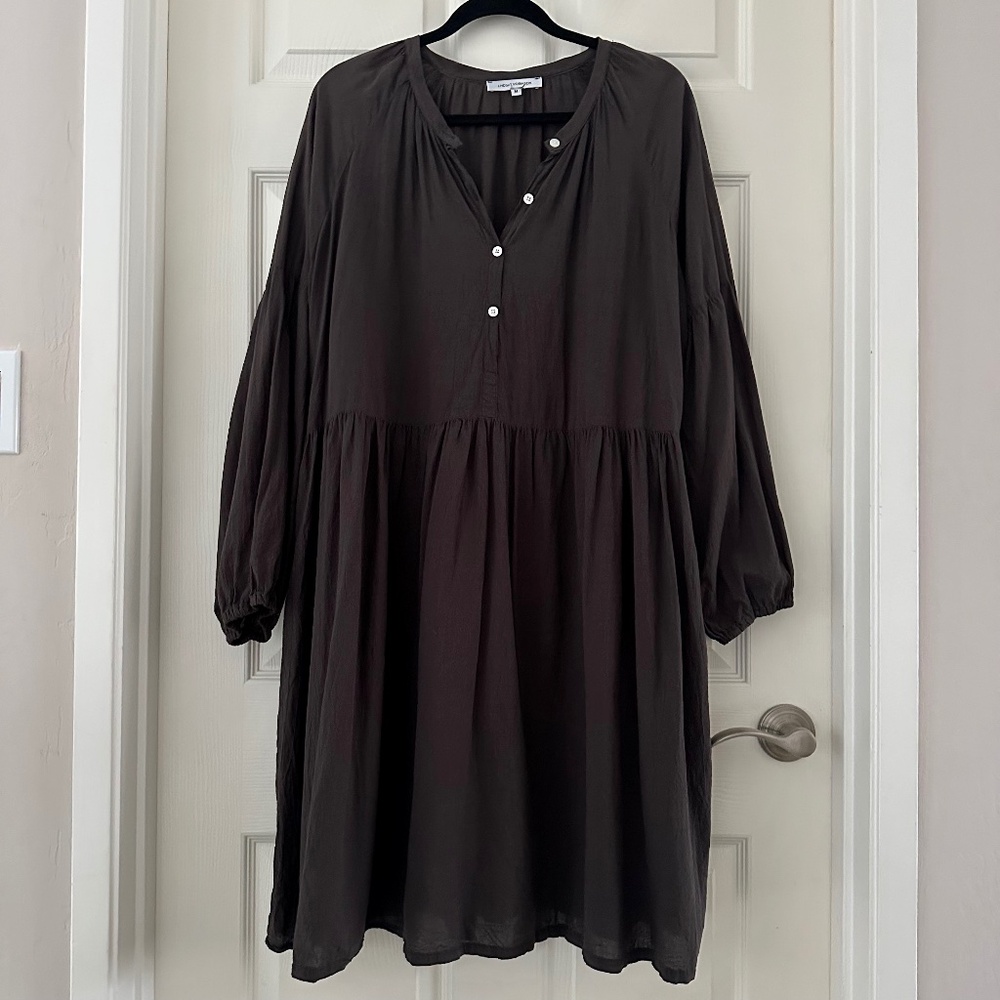Lindsay Robinson Mesa Dress Dark Brown Women’s Size Medium